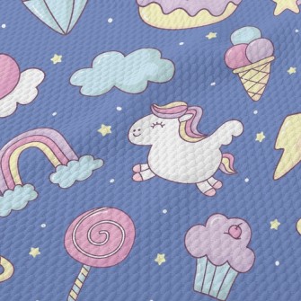 Fantasy Toy Unicorn Birdseye Piqué