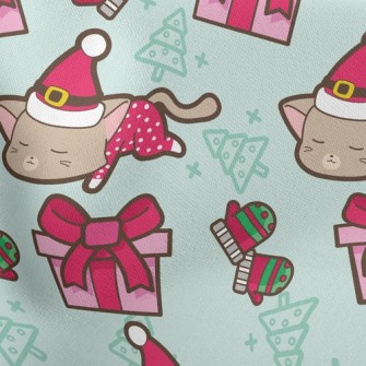 Kitty Santa Claus Stretch Ponte
