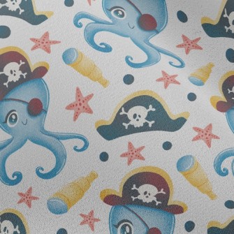 One-eyed Pirate Octopus Chiffon