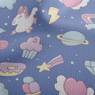 Fantasy Toy Unicorn Athletic Mesh Flat Back