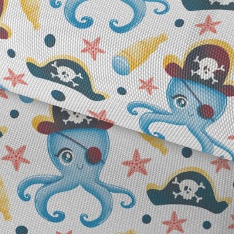 One-eyed Pirate Octopus Waterproof Oxford