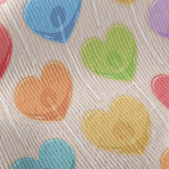 Colorful Love Lollipop Standard Corduroy