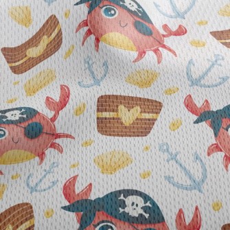 One-eyed Pirate Crab Athletic Mesh Flat Back