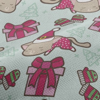 Kitty Santa Claus Performance Linen