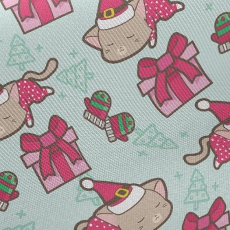 Kitty Santa Claus Twill