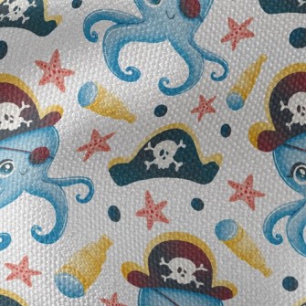 One-eyed Pirate Octopus Waterproof Canvas