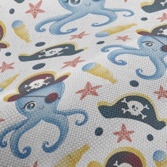 One-eyed Pirate Octopus Performance Linen