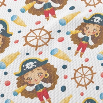 Pirate Curly Girl Birdseye Piqué