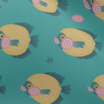 Bright Deep Sea Fish Chiffon