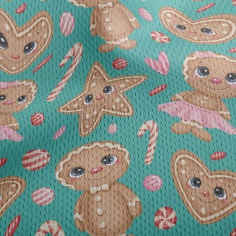 Christmas Magic Gingerbread Gi Athletic Mesh Flat Back