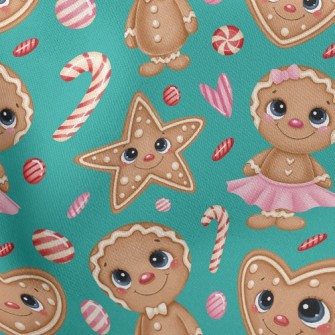 Christmas Magic Gingerbread Gi Stretch Ponte