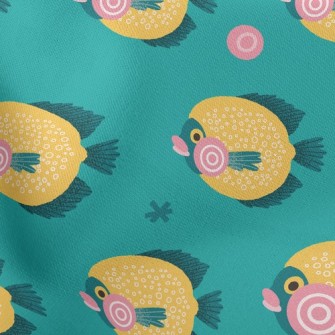 Bright Deep Sea Fish Stretch Ponte