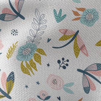 Fantasy Garden Insects Waterproof Canvas
