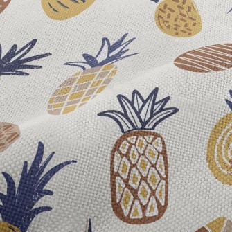 Line Geometric Pineapple Performance Linen