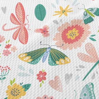 Garden Growing Insects Birdseye Piqué