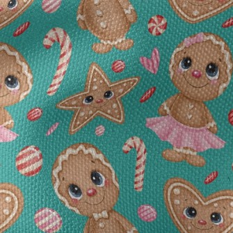 Christmas Magic Gingerbread Gi Waterproof Canvas