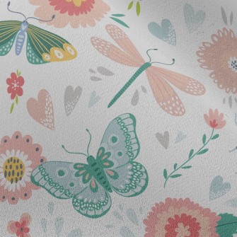 Garden Growing Insects Chiffon