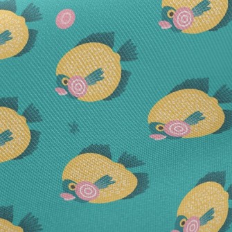 Bright Deep Sea Fish Twill