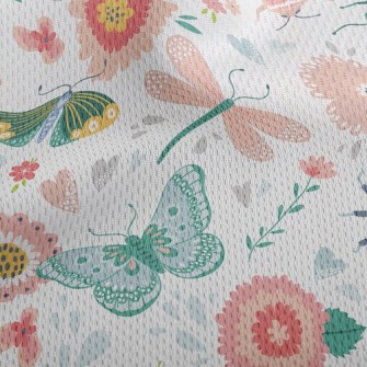 Garden Growing Insects Athletic Mesh Flat Back
