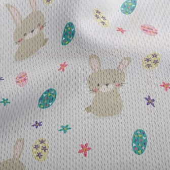 Easter Egg Bunny Athletic Mesh Flat Back