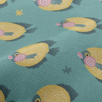 Bright Deep Sea Fish Performance Linen