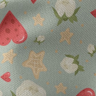 Love Flowers Stars Waterproof Canvas