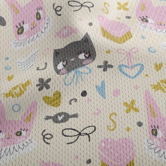 Gorgeous Decorative Bicolor Ca Athletic Mesh Flat Back