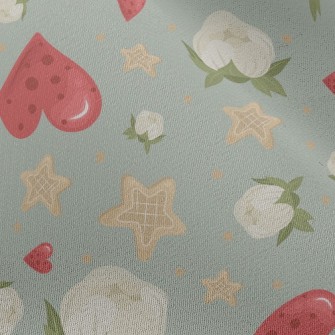 Love Flowers Stars Chiffon