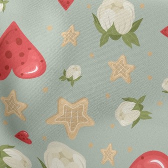 Love Flowers Stars Stretch Ponte