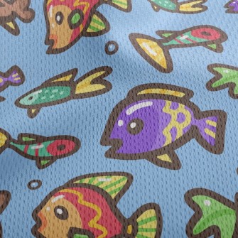 Colorful And Rare Underwater F Athletic Mesh Flat Back