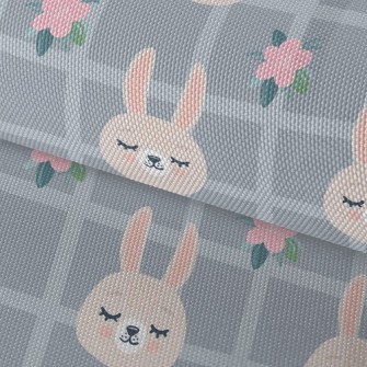 Soft Plaid Bunny Waterproof Oxford