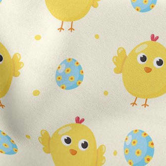 Cute Chicks And Eggs Stretch Ponte