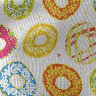 Brightly Frosted Donuts Waterproof Canvas