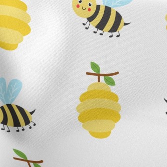 Honeycomb And Little Bees Stretch Ponte