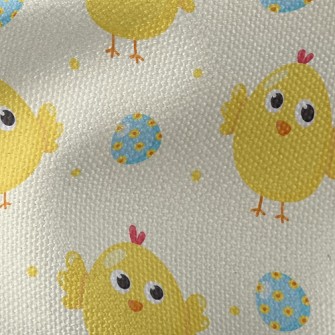 Cute Chicks And Eggs Waterproof Canvas