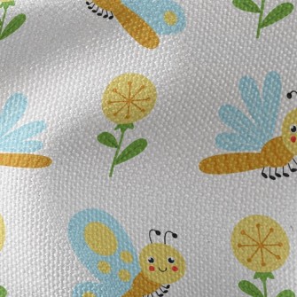 Cartoon Dragonfly Butterfly Waterproof Canvas