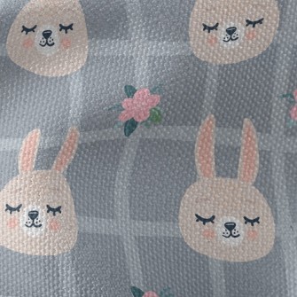 Soft Plaid Bunny Waterproof Canvas
