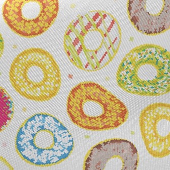 Brightly Frosted Donuts Twill