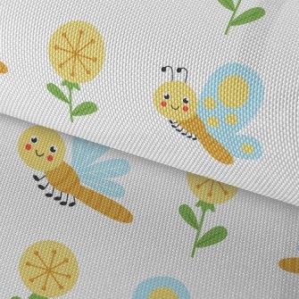 Cartoon Dragonfly Butterfly Waterproof Oxford