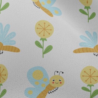 Cartoon Dragonfly Butterfly Chiffon