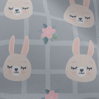 Soft Plaid Bunny Chiffon