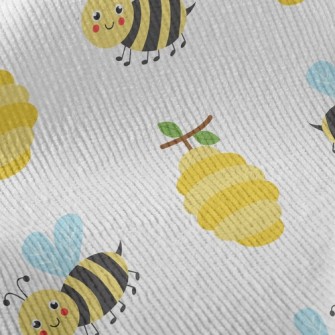 Honeycomb And Little Bees Standard Corduroy