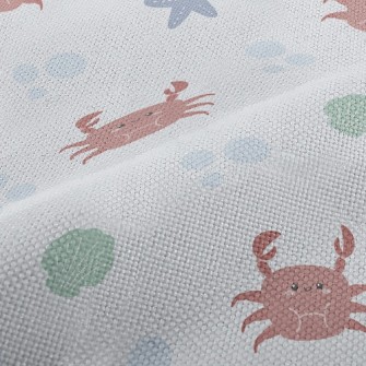 Crab Starfish Shell Performance Linen