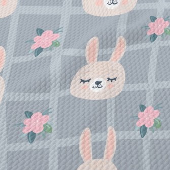Soft Plaid Bunny Birdseye Piqué