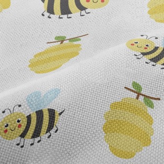 Honeycomb And Little Bees Performance Linen