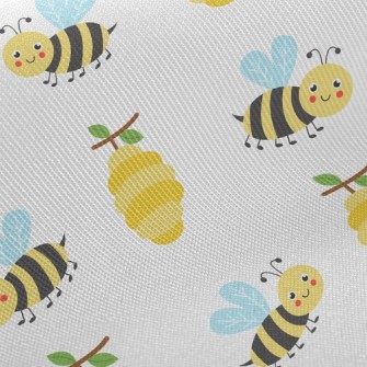 Honeycomb And Little Bees Twill
