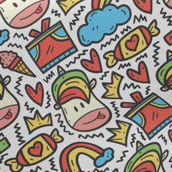 Unicorn Sneaks Snacks Twill