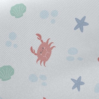 Crab Starfish Shell Twill