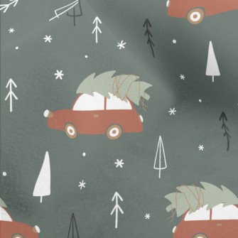 Transporting Christmas Tree Tr Micro Fleece