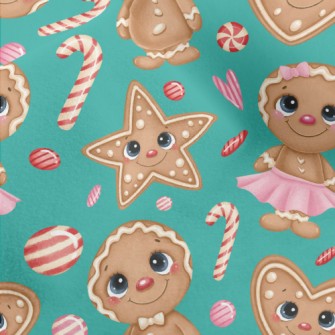 Christmas Magic Gingerbread Gi Micro Fleece